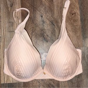 Thirdlove 24/7 Seamless Striped Plunge Bra Size 30E